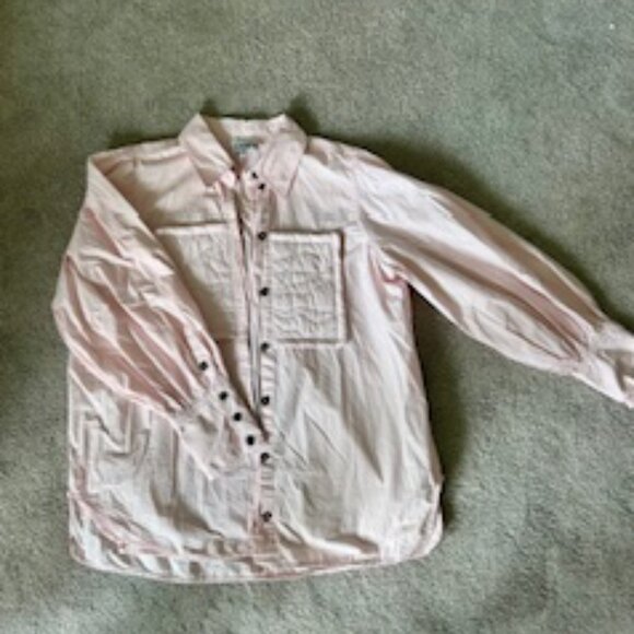 GANNI Puff Sleeve Shirt - Picture 2 of 5